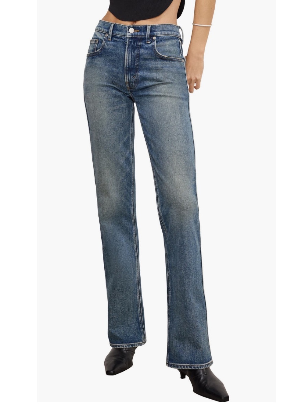🆕 GOOD AMERICAN GOOD STANDARD BOOT CUT JEANS